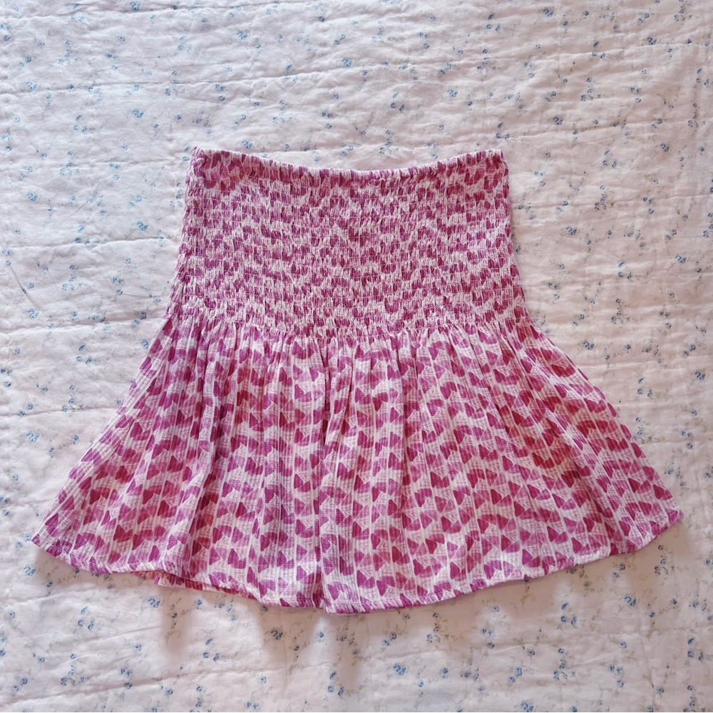 lilac mini skirt